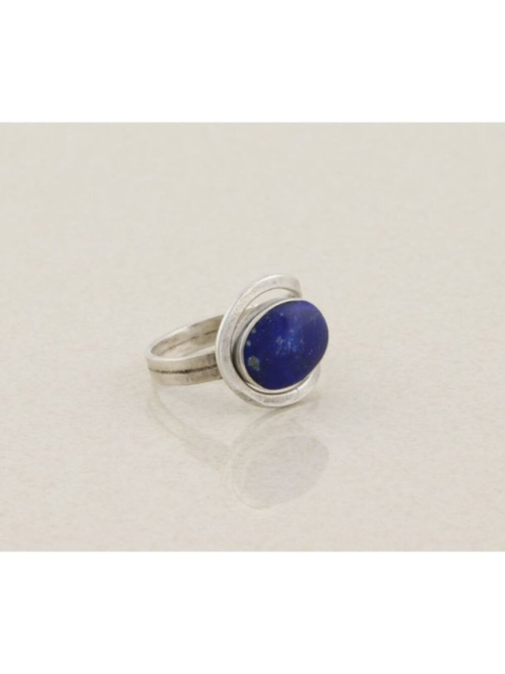 Sterling Silver Lapis Lazuli Ring Size 9 1/2 - Picture 4 of 6